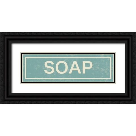 Soap Black Ornate Wood Framed Art Print with Double Matting by PI Studio