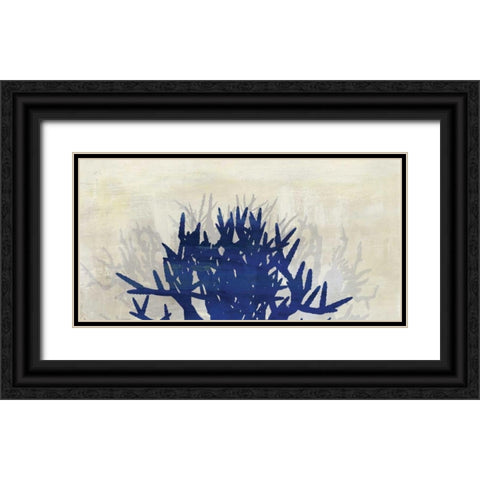 Ink Coral I Black Ornate Wood Framed Art Print with Double Matting by PI Studio