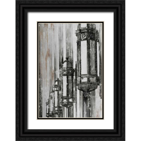 Centurion II Black Ornate Wood Framed Art Print with Double Matting by PI Studio