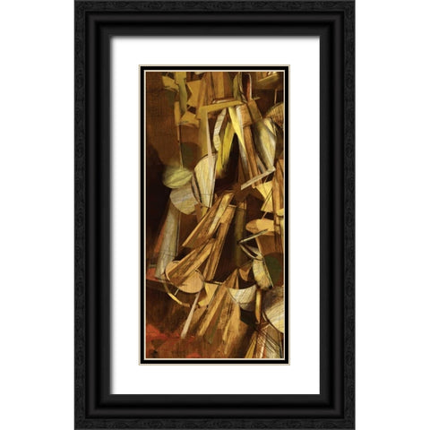 Dynamic I Black Ornate Wood Framed Art Print with Double Matting by PI Studio