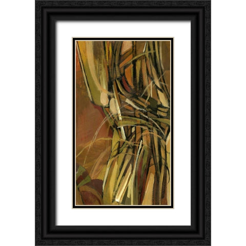 Dynamic II Black Ornate Wood Framed Art Print with Double Matting by PI Studio