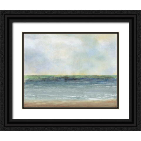 Ocean Breeze Black Ornate Wood Framed Art Print with Double Matting by PI Studio