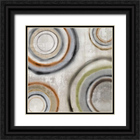 Nebulous Black Ornate Wood Framed Art Print with Double Matting by PI Studio