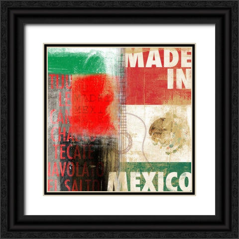 Mexico Black Ornate Wood Framed Art Print with Double Matting by PI Studio