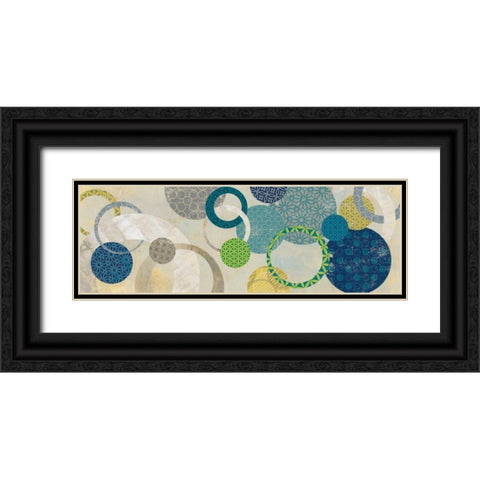 Around We Go Black Ornate Wood Framed Art Print with Double Matting by PI Studio