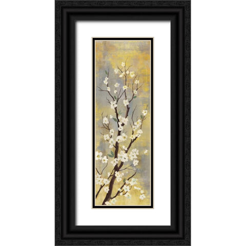 Blossoms I Black Ornate Wood Framed Art Print with Double Matting by PI Studio