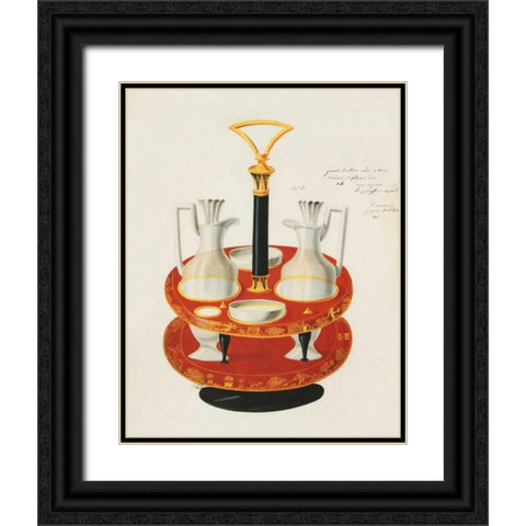 Carafes III Black Ornate Wood Framed Art Print with Double Matting by PI Studio