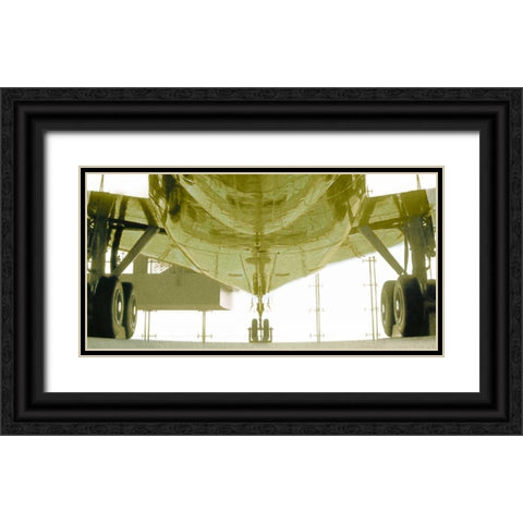 Aeronautical V Black Ornate Wood Framed Art Print with Double Matting by PI Studio