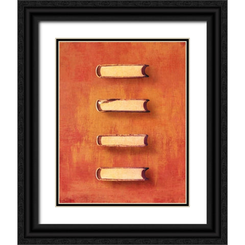 STUDY III Black Ornate Wood Framed Art Print with Double Matting by PI Studio