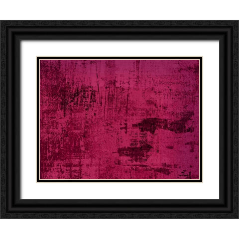 VIOLET Black Ornate Wood Framed Art Print with Double Matting by PI Studio