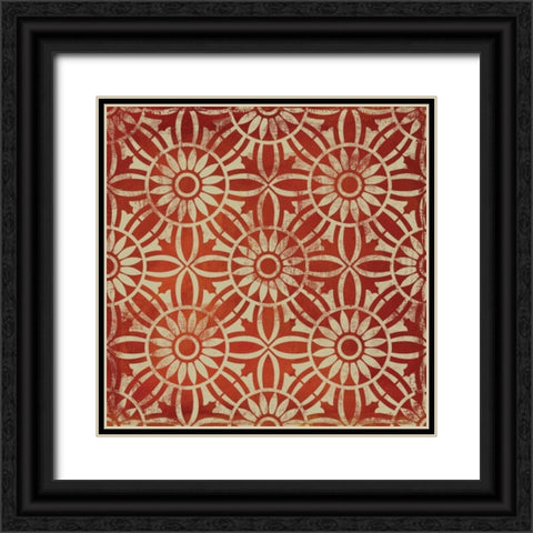 Terra III Black Ornate Wood Framed Art Print with Double Matting by PI Studio