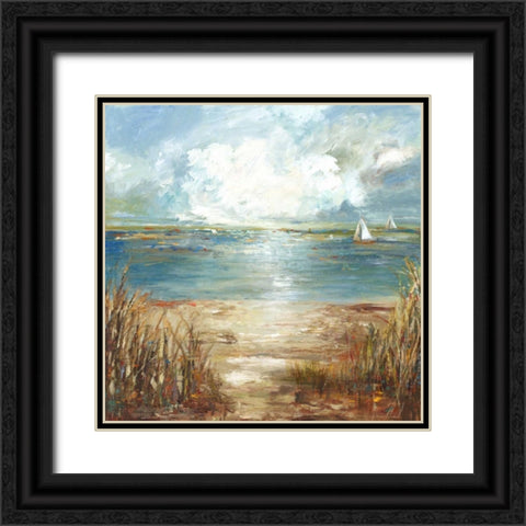 A Stolen Moment Black Ornate Wood Framed Art Print with Double Matting by PI Studio