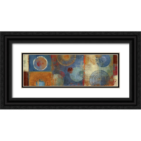 Organic I Black Ornate Wood Framed Art Print with Double Matting by PI Studio