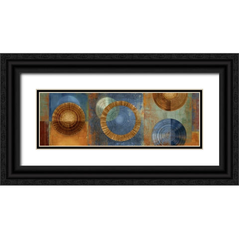 Organic II Black Ornate Wood Framed Art Print with Double Matting by PI Studio