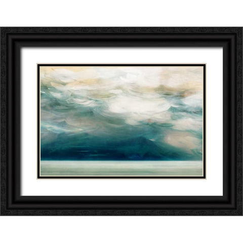 Ocean Breeze Black Ornate Wood Framed Art Print with Double Matting by PI Studio