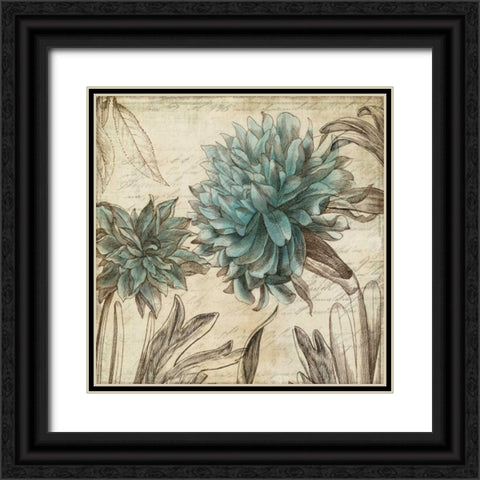 Blue Bird I Black Ornate Wood Framed Art Print with Double Matting by PI Studio