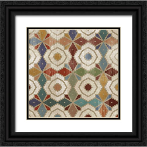 Gallactica Tile IV Black Ornate Wood Framed Art Print with Double Matting by PI Studio