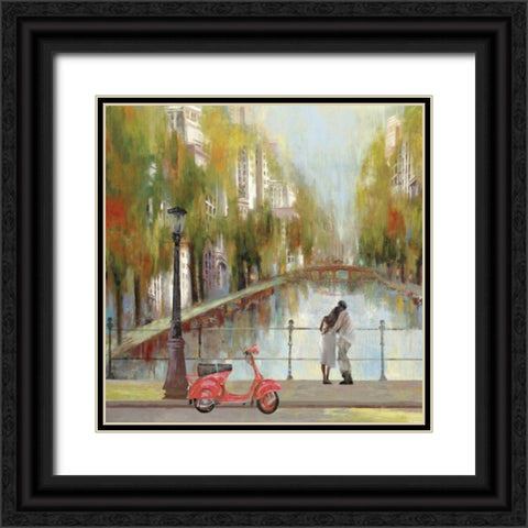 A Stroll to Remember Black Ornate Wood Framed Art Print with Double Matting by PI Studio