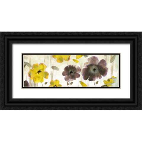 Bouquet Florals II Black Ornate Wood Framed Art Print with Double Matting by PI Studio