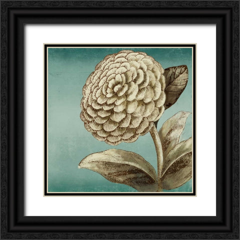 Slowdance Woodblock II Black Ornate Wood Framed Art Print with Double Matting by PI Studio