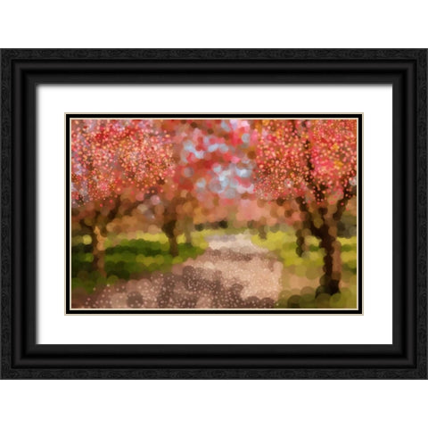 Undeterred Spring Black Ornate Wood Framed Art Print with Double Matting by PI Studio
