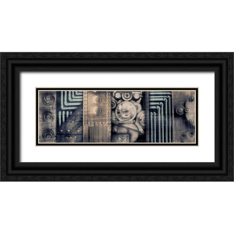 Industrial Strength Black Ornate Wood Framed Art Print with Double Matting by PI Studio