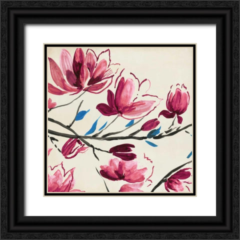 Primavera I Black Ornate Wood Framed Art Print with Double Matting by PI Studio