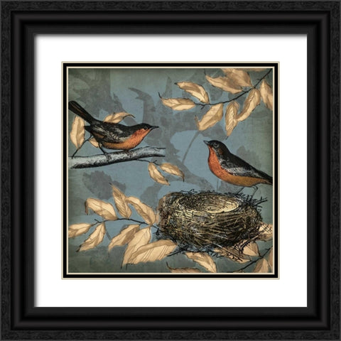 Songbird Fable II Black Ornate Wood Framed Art Print with Double Matting by PI Studio