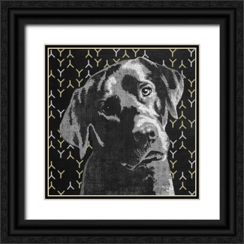 Lab Black Ornate Wood Framed Art Print with Double Matting by PI Studio