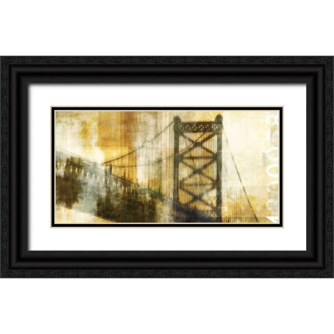 Bridge Black Ornate Wood Framed Art Print with Double Matting by PI Studio