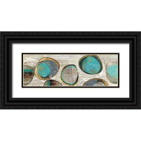 Stem Speckled I Black Ornate Wood Framed Art Print with Double Matting by PI Studio