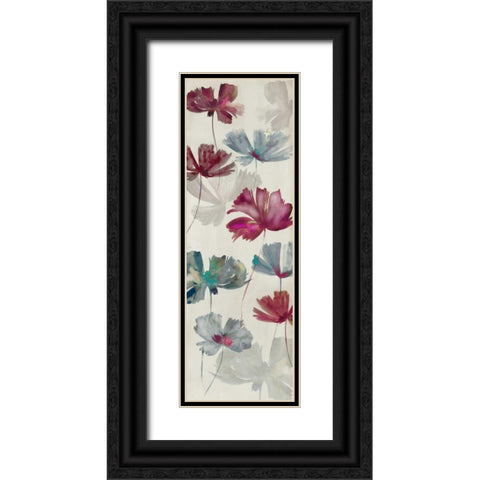 Ruffled Petals I Black Ornate Wood Framed Art Print with Double Matting by PI Studio