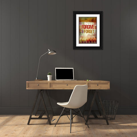 Enjoy the Little Things Black Ornate Wood Framed Art Print with Double Matting by PI Studio