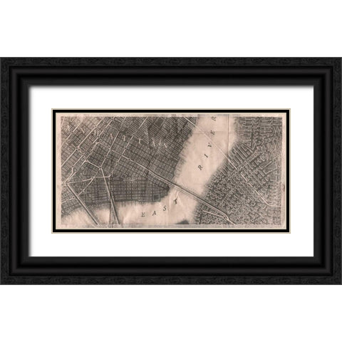 Brooklyn Black Ornate Wood Framed Art Print with Double Matting by PI Studio