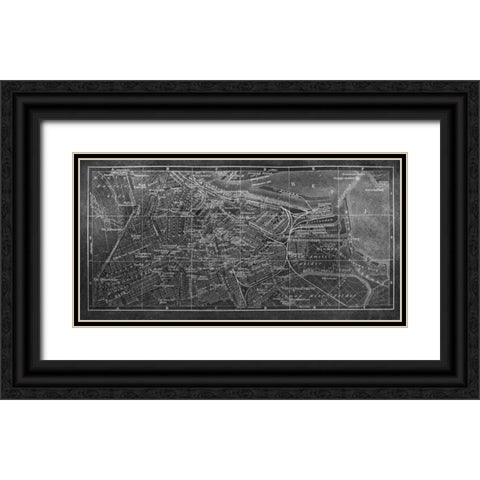 Arc de Triumph Black Ornate Wood Framed Art Print with Double Matting by PI Studio