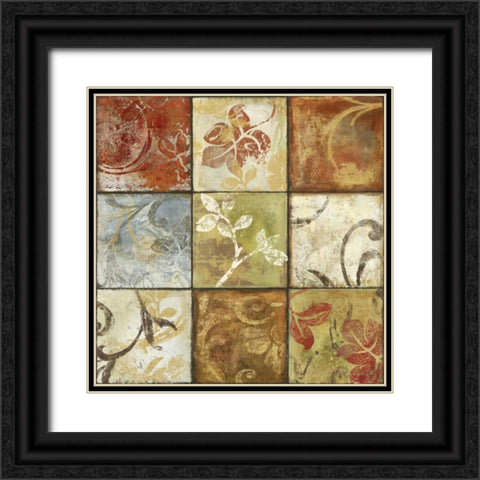 Seasons I Black Ornate Wood Framed Art Print with Double Matting by Pearce, Allison