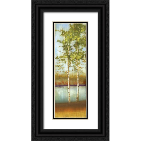 Swaying Along II Black Ornate Wood Framed Art Print with Double Matting by Pearce, Allison