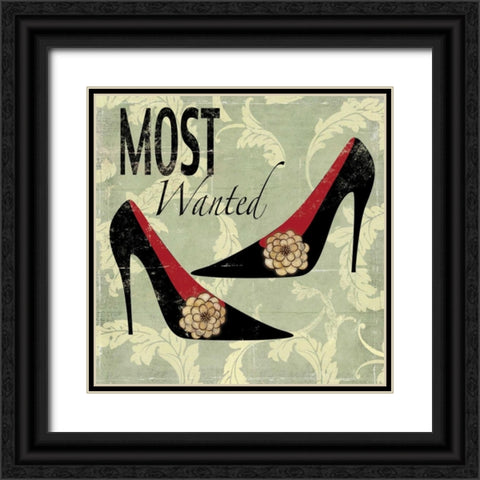 Most Wanted Black Ornate Wood Framed Art Print with Double Matting by Pearce, Allison