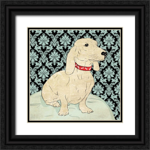 Reggie Black Ornate Wood Framed Art Print with Double Matting by Pearce, Allison