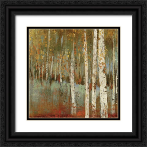 Along the Path I Black Ornate Wood Framed Art Print with Double Matting by Pearce, Allison