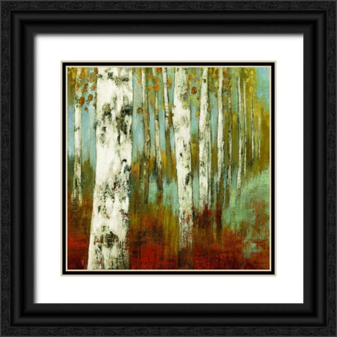 Along the Path II Black Ornate Wood Framed Art Print with Double Matting by Pearce, Allison