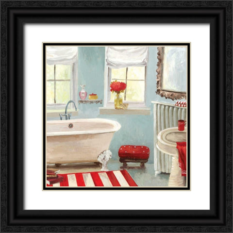 Tranquil Bath II - Mini Black Ornate Wood Framed Art Print with Double Matting by Pearce, Allison