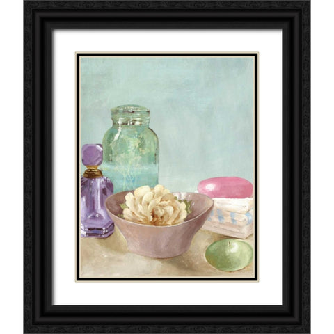 Refreshing Spa - Mini Black Ornate Wood Framed Art Print with Double Matting by Pearce, Allison