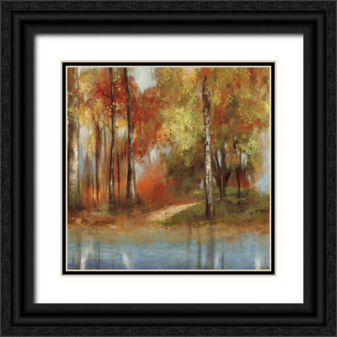 Indian Summer II Black Ornate Wood Framed Art Print with Double Matting by Pearce, Allison