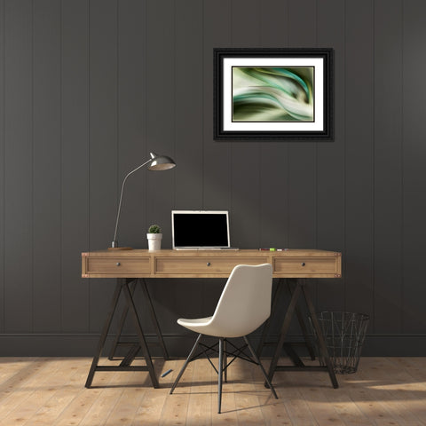 Spring Air Black Ornate Wood Framed Art Print with Double Matting by PI Galerie