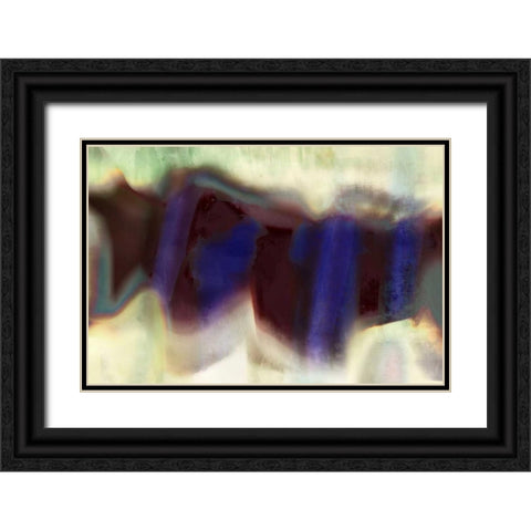 Wave II Black Ornate Wood Framed Art Print with Double Matting by PI Galerie
