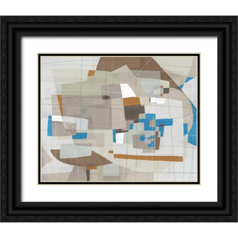 Somatic Beat I Black Ornate Wood Framed Art Print with Double Matting by PI Galerie