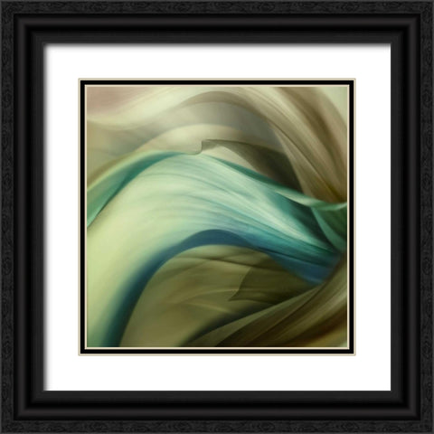 Splice Black Ornate Wood Framed Art Print with Double Matting by PI Galerie
