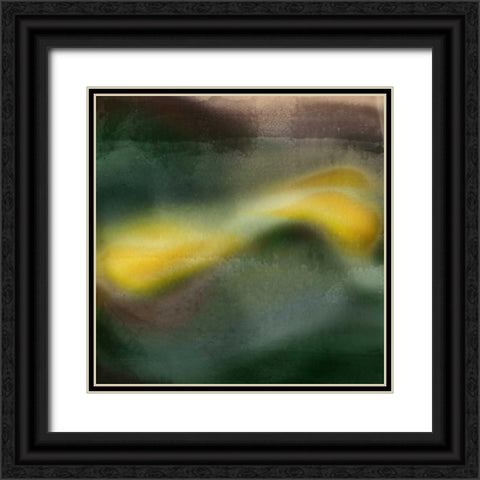 Woosh II Black Ornate Wood Framed Art Print with Double Matting by PI Galerie