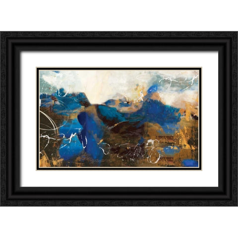 whimsical I Black Ornate Wood Framed Art Print with Double Matting by PI Galerie